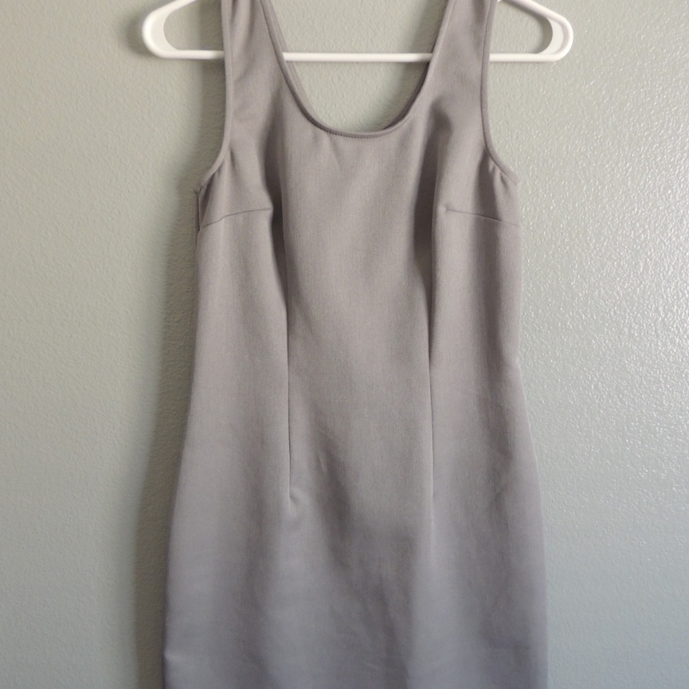 Form Fitting My Michele Gray Dress